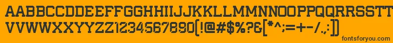 IAmAPlayer Font – Black Fonts on Orange Background