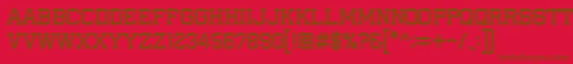 IAmAPlayer Font – Brown Fonts on Red Background