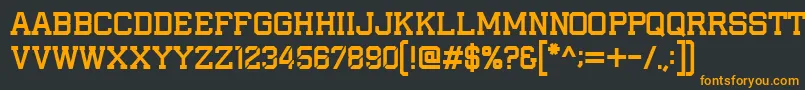 IAmAPlayer Font – Orange Fonts on Black Background