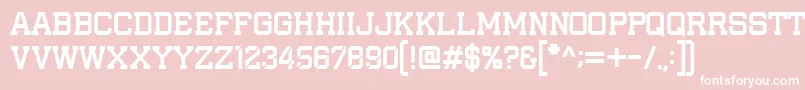 IAmAPlayer Font – White Fonts on Pink Background