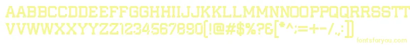 IAmAPlayer Font – Yellow Fonts on White Background