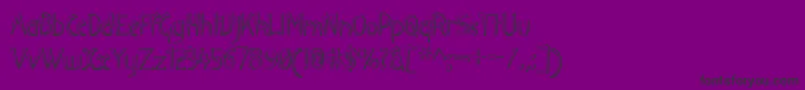 LuteousIndustrious Font – Black Fonts on Purple Background