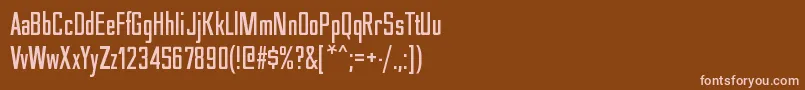 fuente NesobritecdBold – Fuentes Rosadas Sobre Fondo Marrón