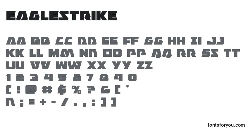 Шрифт Eaglestrike – алфавит, цифры, специальные символы