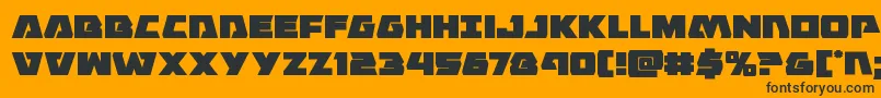 Eaglestrike Font – Black Fonts on Orange Background