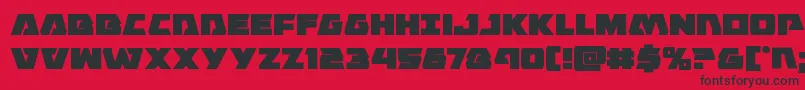 Eaglestrike Font – Black Fonts on Red Background