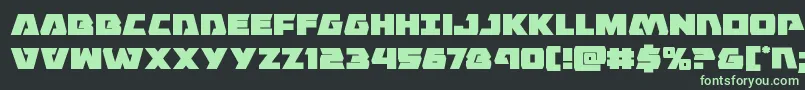 Eaglestrike Font – Green Fonts on Black Background