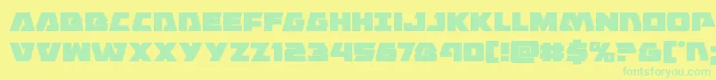 Eaglestrike Font – Green Fonts on Yellow Background