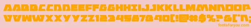 Eaglestrike Font – Orange Fonts on Pink Background