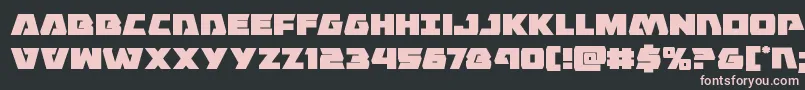 Eaglestrike Font – Pink Fonts on Black Background