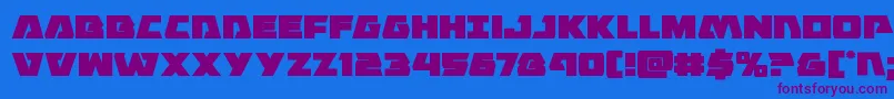 Шрифт Eaglestrike – фиолетовые шрифты на синем фоне