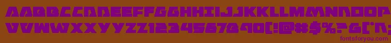 Eaglestrike Font – Purple Fonts on Brown Background