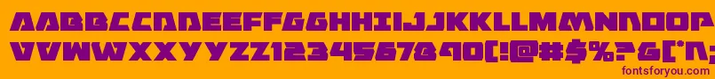 Eaglestrike Font – Purple Fonts on Orange Background