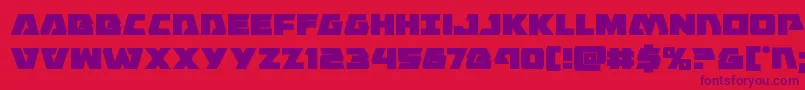 Eaglestrike Font – Purple Fonts on Red Background