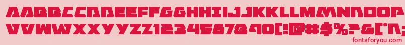 Eaglestrike Font – Red Fonts on Pink Background