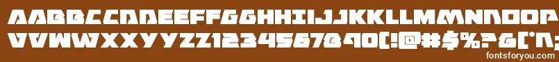 Eaglestrike Font – White Fonts on Brown Background