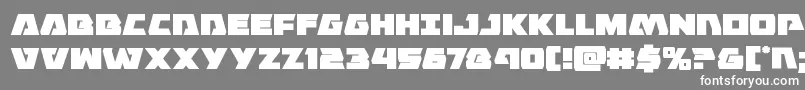 Eaglestrike Font – White Fonts on Gray Background