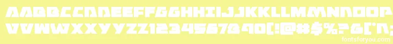 Eaglestrike Font – White Fonts on Yellow Background