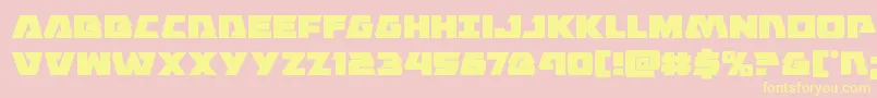 Eaglestrike-Schriftart – Gelbe Schriften auf rosa Hintergrund