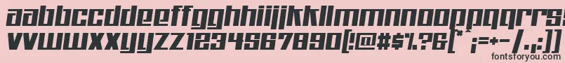 Kitchenpolice Font – Black Fonts on Pink Background