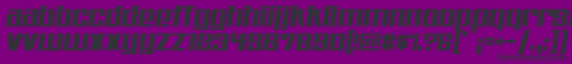 Kitchenpolice Font – Black Fonts on Purple Background