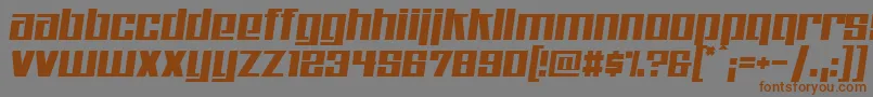 Kitchenpolice Font – Brown Fonts on Gray Background