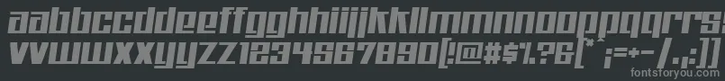 Kitchenpolice Font – Gray Fonts on Black Background