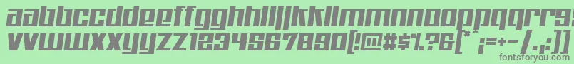 Kitchenpolice Font – Gray Fonts on Green Background