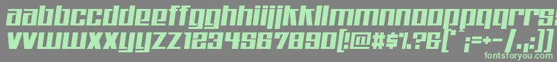 Kitchenpolice Font – Green Fonts on Gray Background