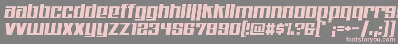 Kitchenpolice Font – Pink Fonts on Gray Background
