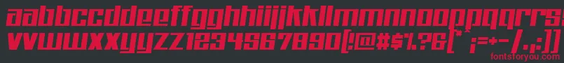 Kitchenpolice Font – Red Fonts on Black Background
