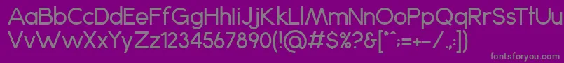 フォントAnke – 紫の背景に灰色の文字