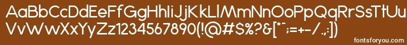 フォントAnke – 茶色の背景に白い文字