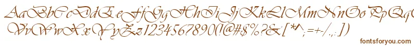 Шрифт Vivaldid – коричневые шрифты на белом фоне