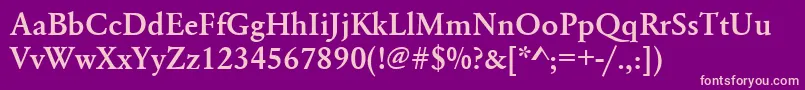 Hehenhebtbol Font – Pink Fonts on Purple Background