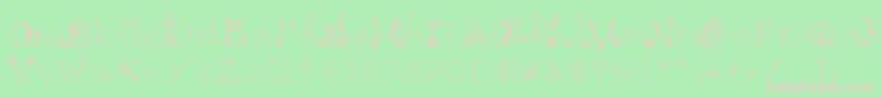 Raininginwhite Font – Pink Fonts on Green Background