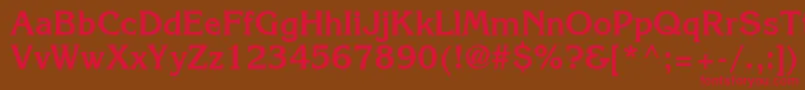 IntuitionSsiBold Font – Red Fonts on Brown Background