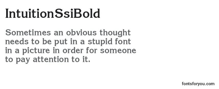 IntuitionSsiBold Font