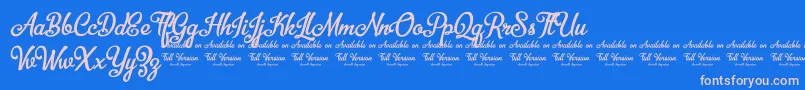 More about BellicoDemoVersion Font BellicoDemoVersion Font – Pink Fonts on Blue Background