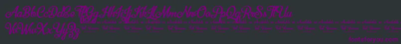 BellicoDemoVersion Font – Purple Fonts on Black Background