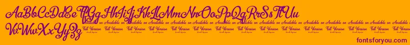 Weitere Informationen zur BellicoDemoVersion-Schriftart BellicoDemoVersion-Schriftart – Violette Schriften auf orangefarbenem Hintergrund