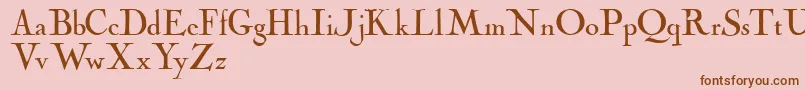 Cochinarchaic Font – Brown Fonts on Pink Background