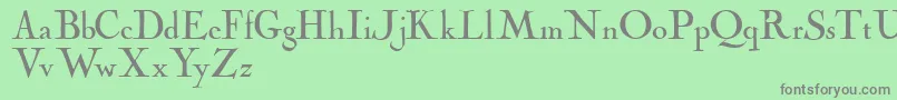 Cochinarchaic Font – Gray Fonts on Green Background