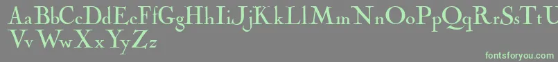 Cochinarchaic Font – Green Fonts on Gray Background