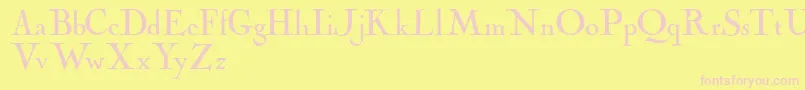 Cochinarchaic Font – Pink Fonts on Yellow Background