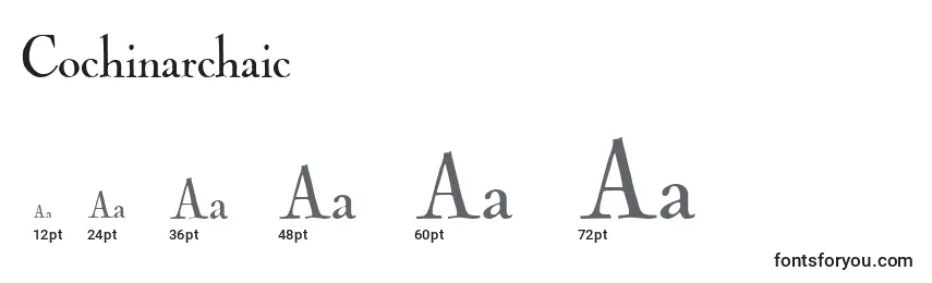 Размеры шрифта Cochinarchaic