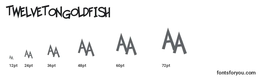 Размеры шрифта TwelveTonGoldfish