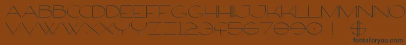 Шрифт FirtyFree – чёрные шрифты на коричневом фоне