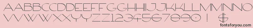 FirtyFree Font – Black Fonts on Pink Background