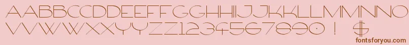 FirtyFree Font – Brown Fonts on Pink Background